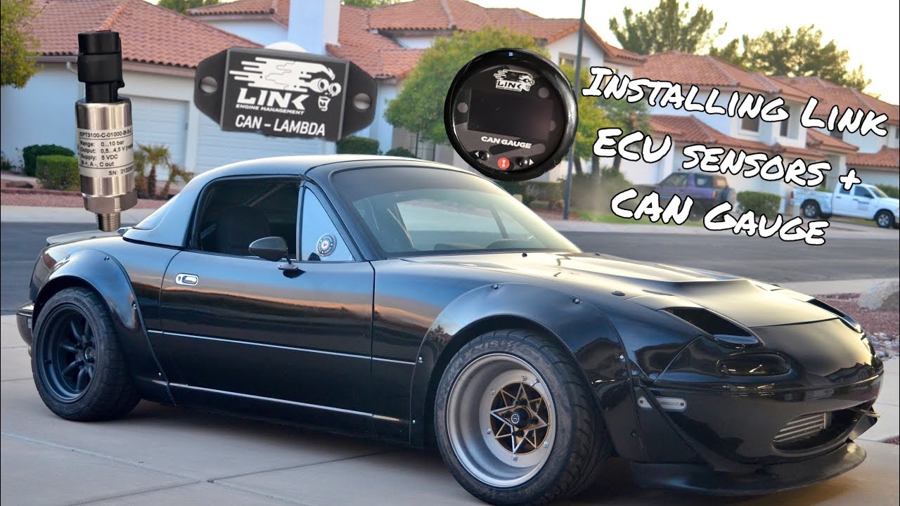 Link ECU Pressure Sensor, CAN Lambda, Ethanol Content Sensor, & CAN Gauge Install