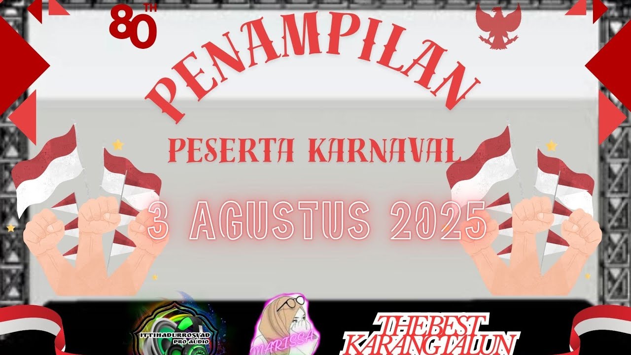 Part 1 penampilan peserta karnaval dusun karang talun mlilir-bandungan di panggung penghormatan 