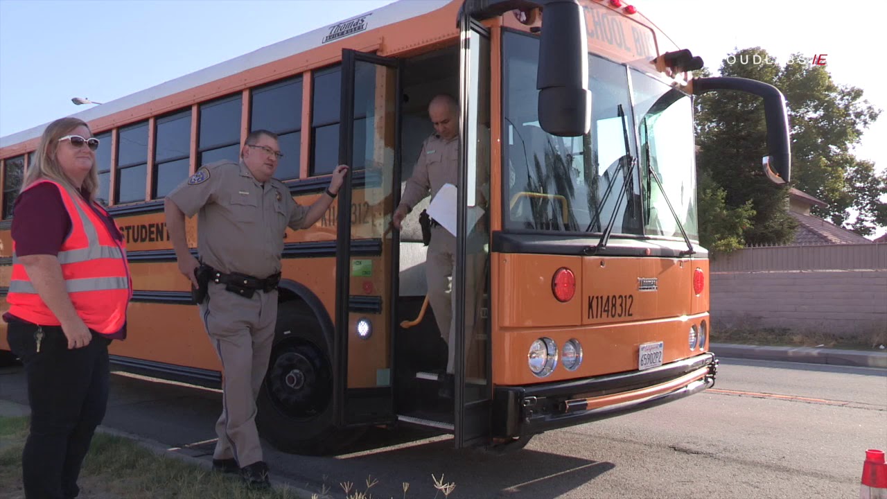 CHP Illegally Passing School Bus Enforcement / San Bernardino - Rialto  9.9.19