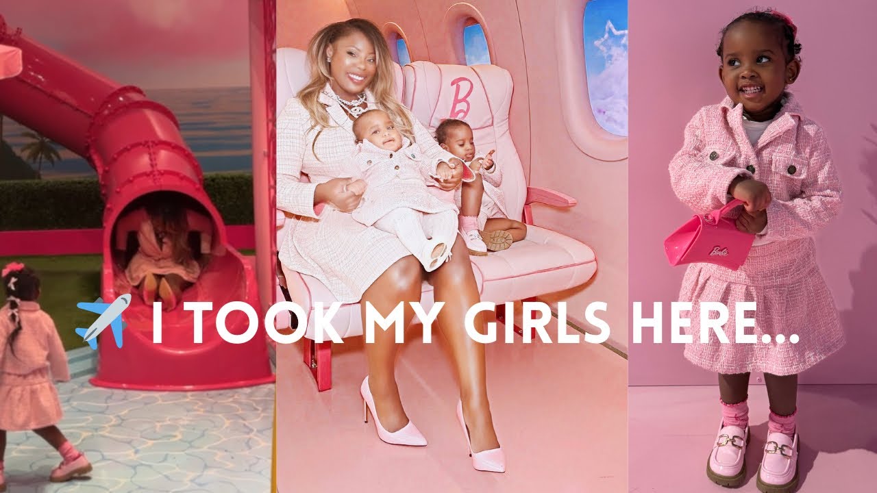 Flying My Daughters to the Barbie Dream House 🎀 | Girly Travel Vlog
