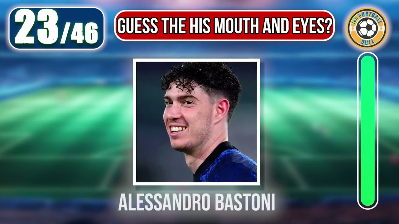 Guess the football player by the eyes and mouth.⚽Football Quiz 2024