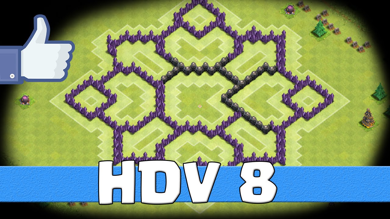 Clash of Clans | Village HDV 8 Fleur ! Original et efficace !