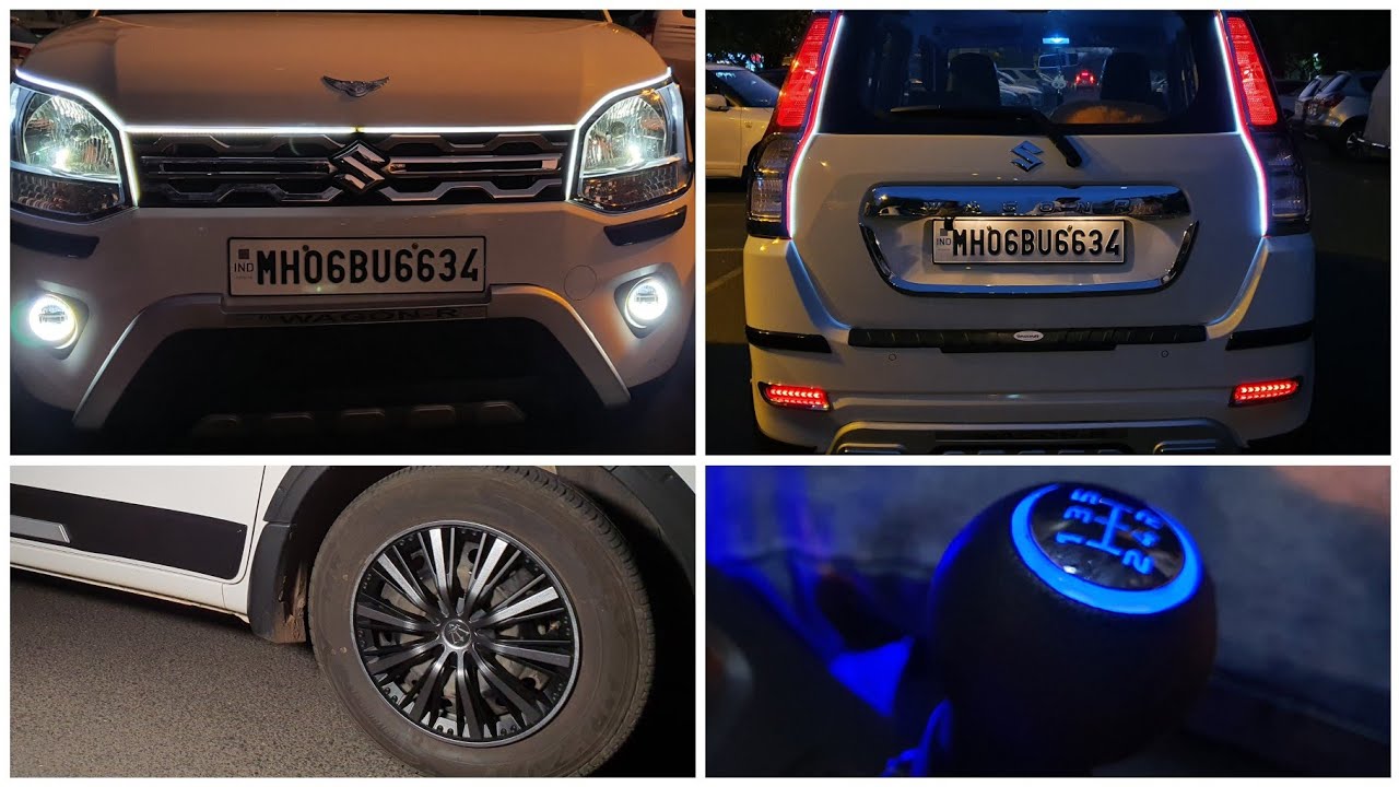 Latest wagonr White best Modified EXTERIOR 🔥🔥|Signature Drl|📞9820187037|📞9833986482
