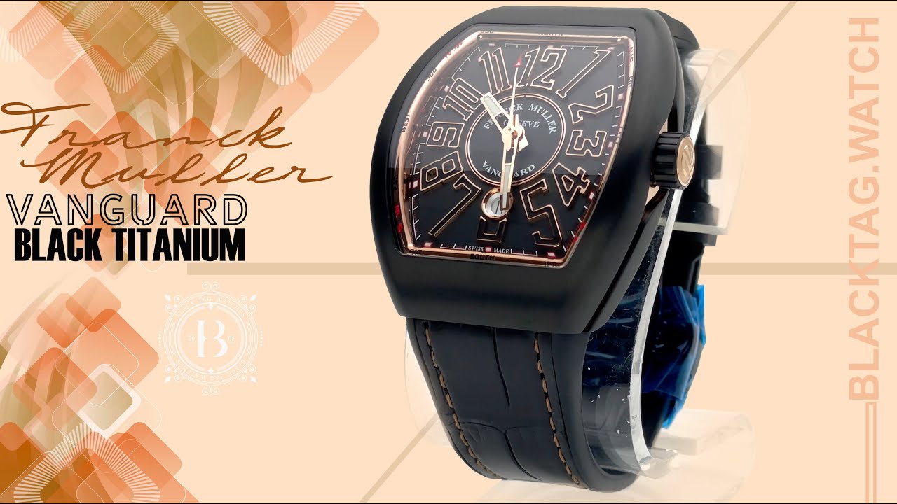 Franck Muller Vanguard Black Titanium  V45 SC DT TT NR BR.5N