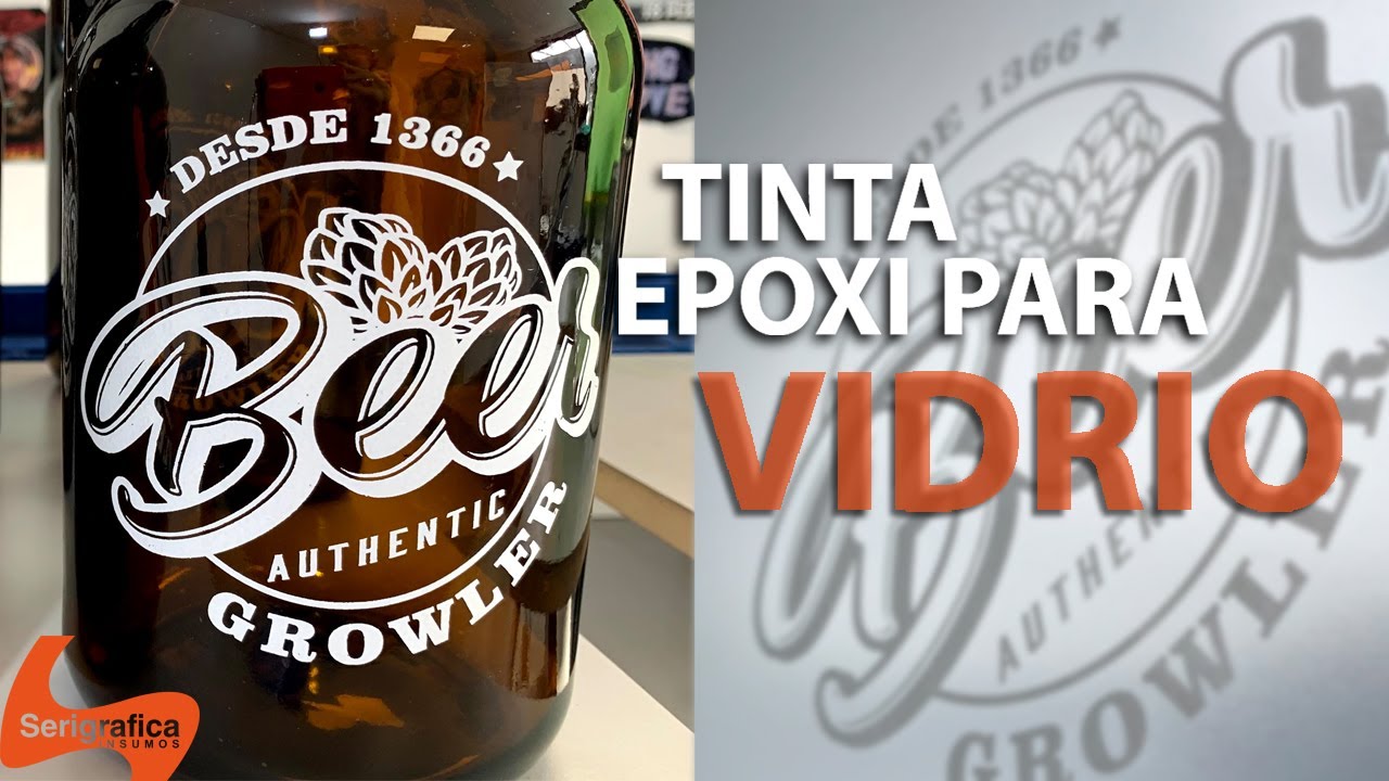 ☝😎 COMO SE IMPRIME EL VIDRIO CIRCULAR con tinta #epoxy #growler