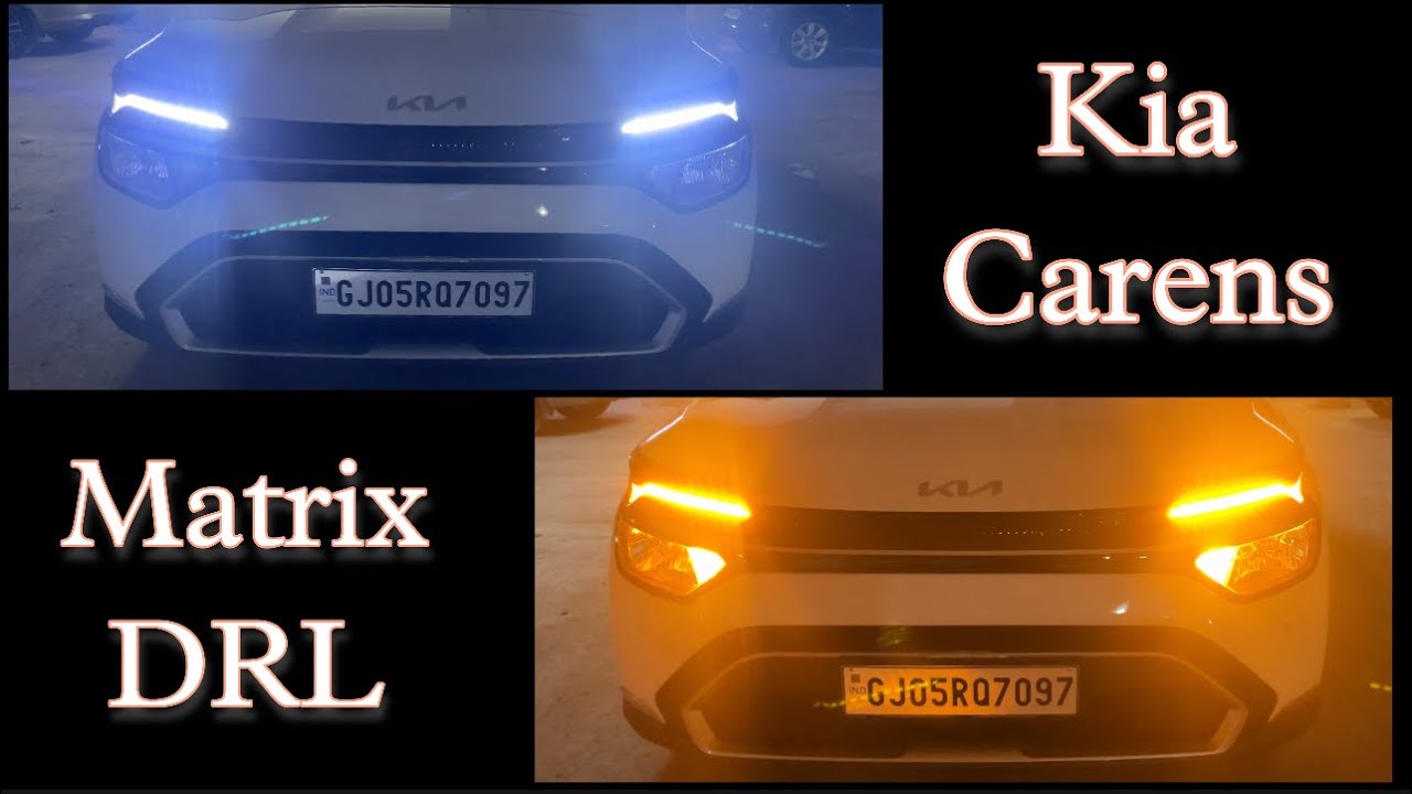 KIA CARENS | Daytime Running Light | Matrix DRL @shahcardecor6547 Surat 📞9461362666