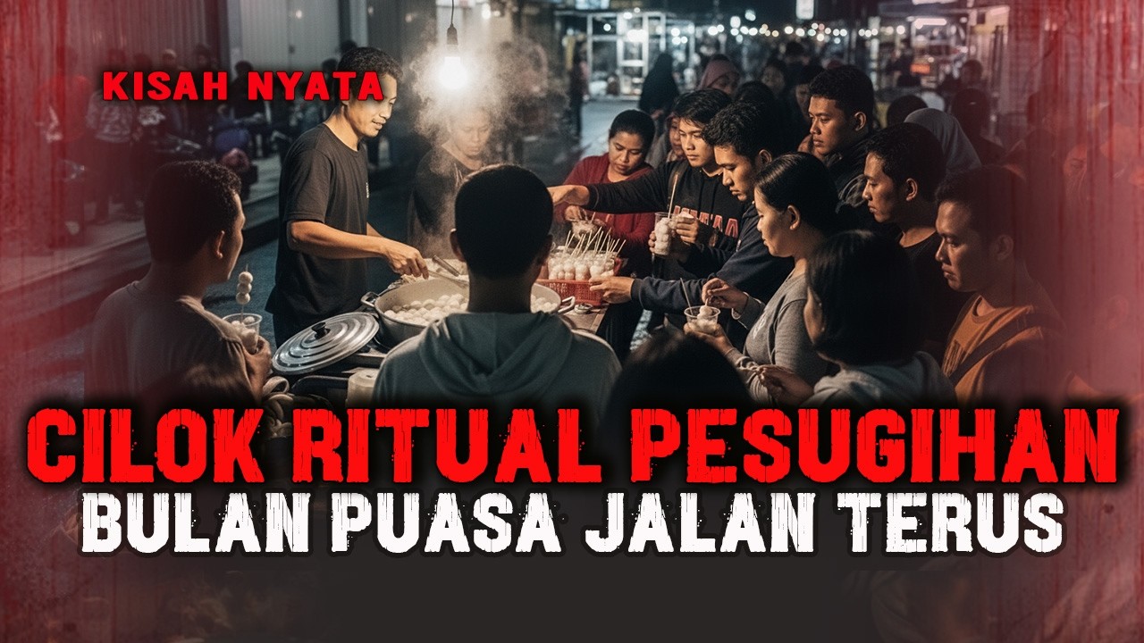 BULAN PUASA JALAN TERUS‼️RITUAL PESUGIHAN PENJUAL CILOK, ISTRINYA JADI TUMBAL
