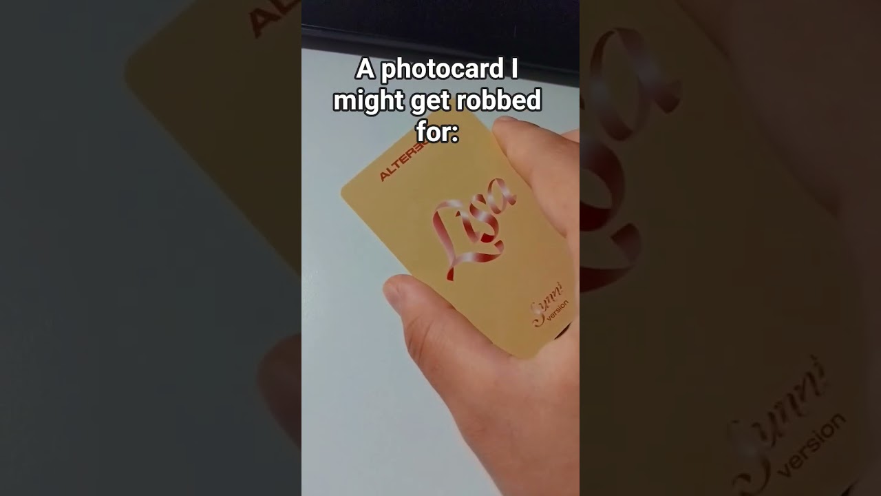 a photocard I might get robbed for #lalisa #lisa #alterego #photocards #kpop