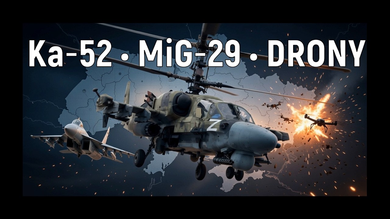 Ka‑52 poluje, MiG‑29 uderza, drony eksplodują. Wojna powietrzna na Ukrainie