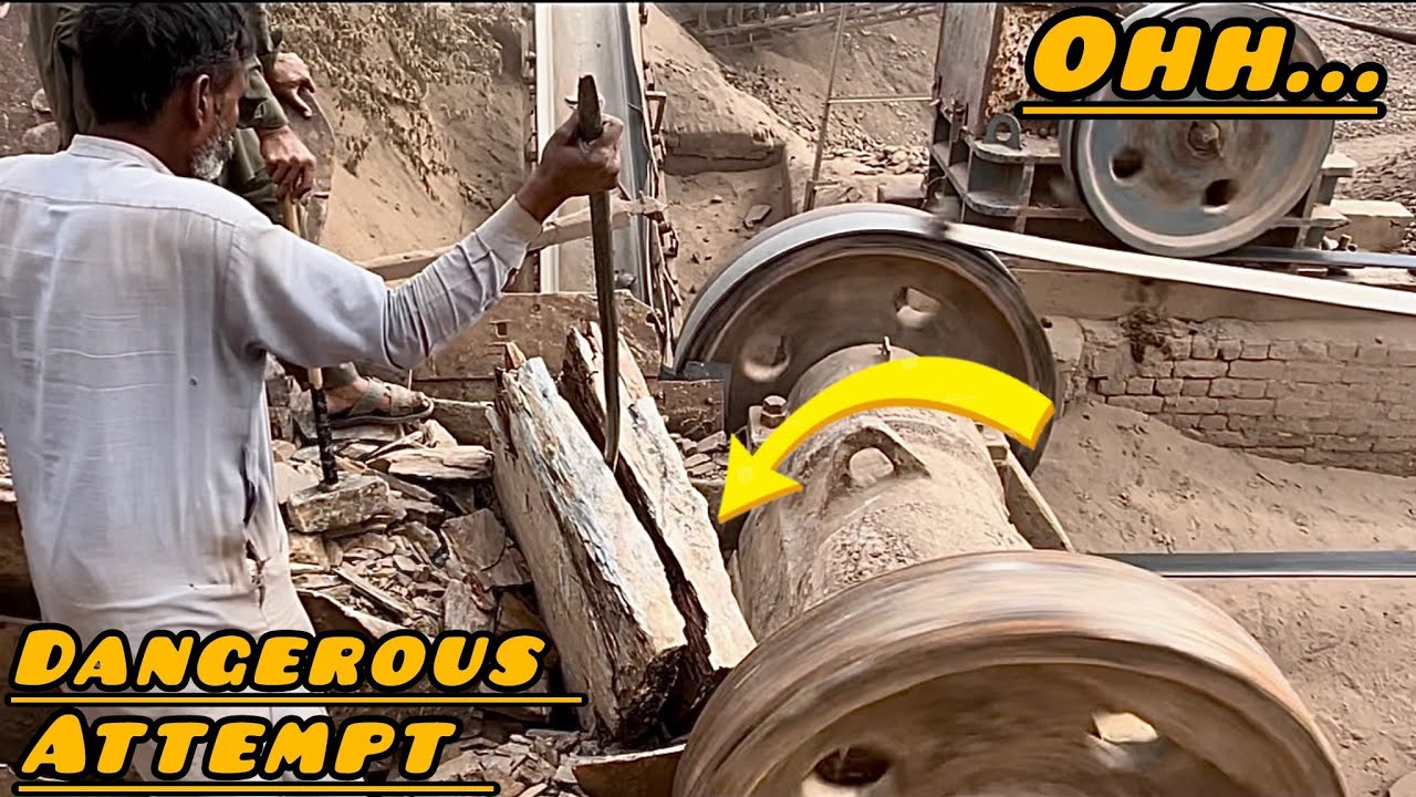 STUNT & DRAMA! TWO Workers vs Mega Giant Rock | Insane Crusher Machine Power That Shocks the World☠️