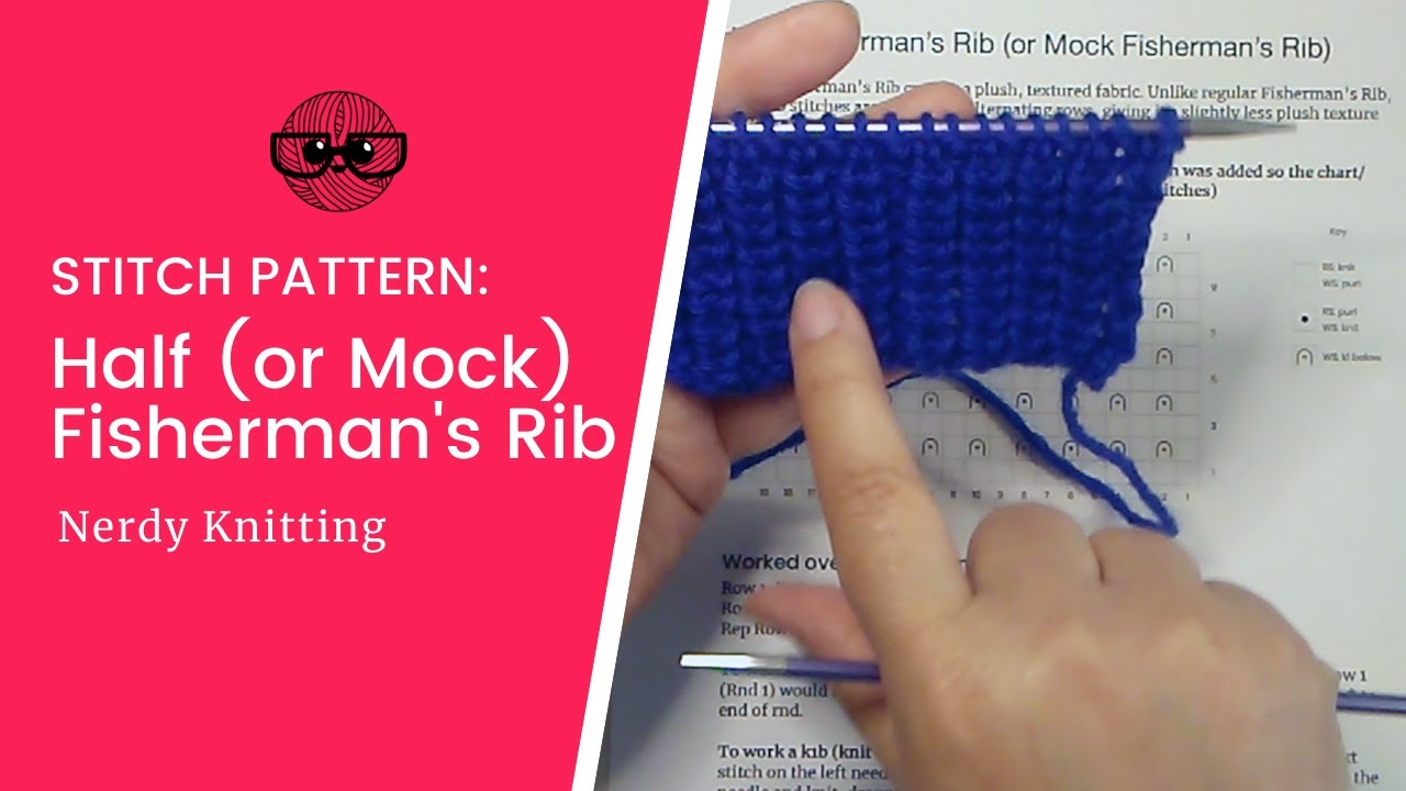 How to Knit Half Fisherman's Rib (also known as Mock Fisherman's Rib)