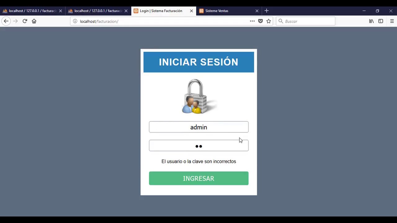 Login con PHP y MySql - 15
