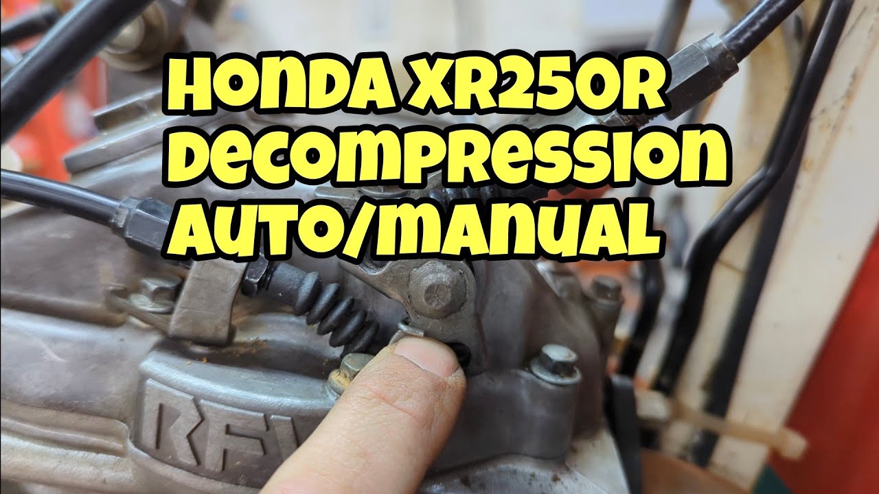 Honda manual and auto decompression adjustment.