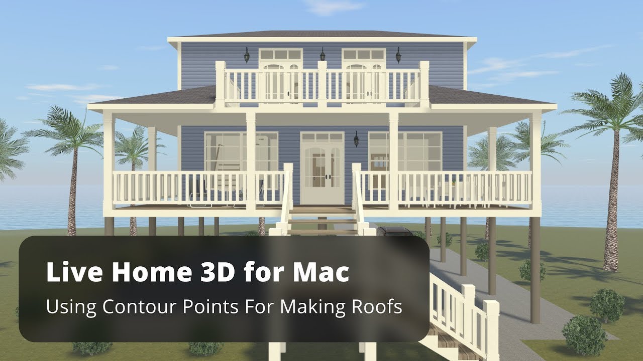Using Contour Points For Making Roofs - Live Home 3D Pro for Mac Tutorials