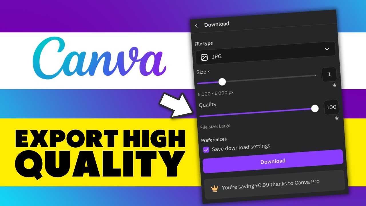 How To Export High Quality In Canva
