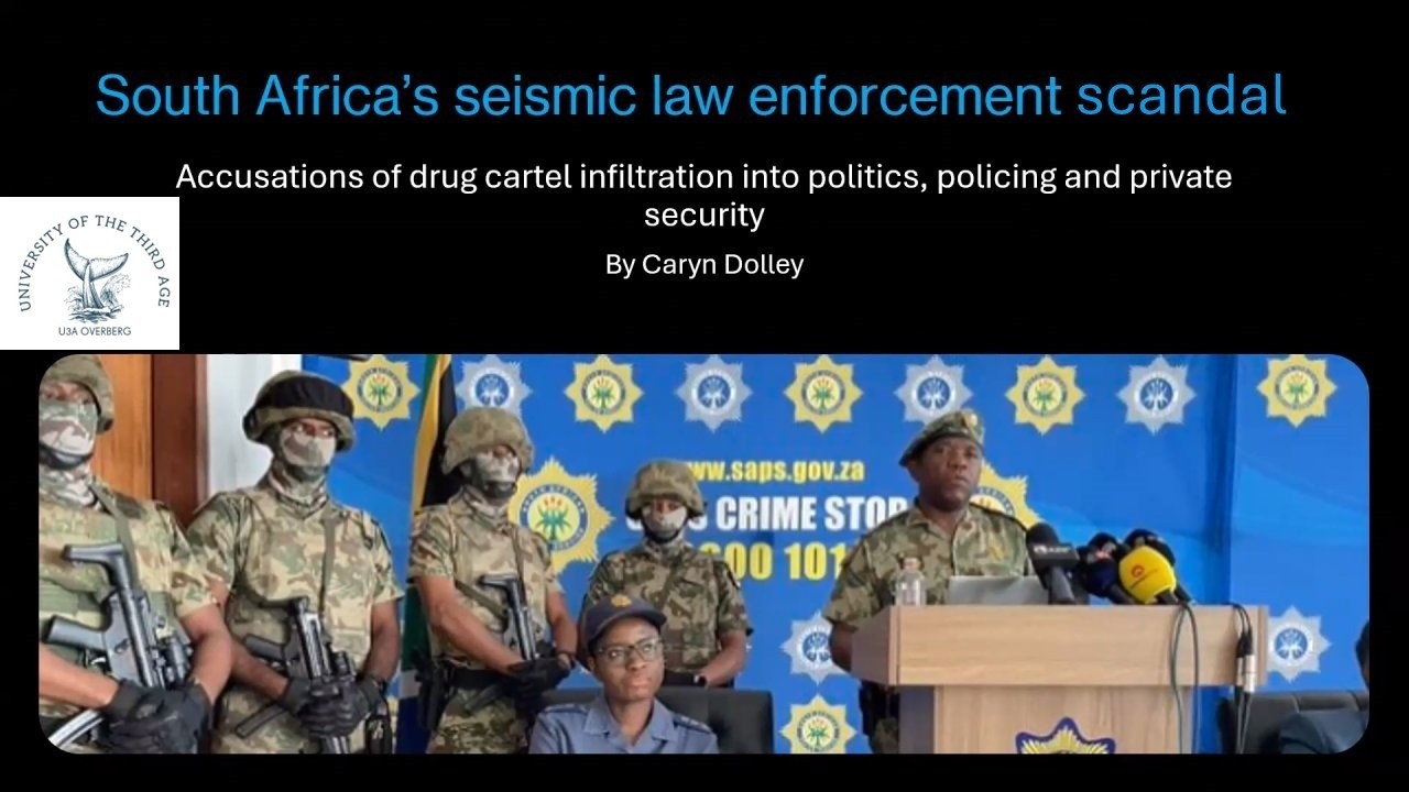 South Africa's Law Enforcement Scandal by Caryn Dolley