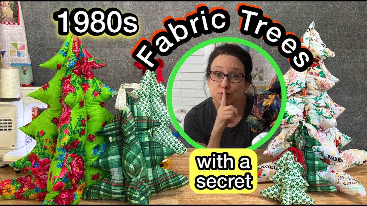 🎄 Make Nostalgic Fabric Trees With CHANGEABLE Jackets
