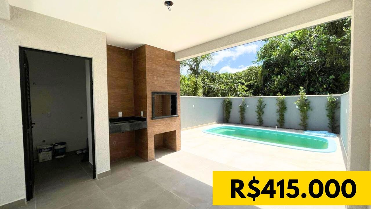 ITAPOA-SC | Casa com piscina, edícula e 3 quartos!