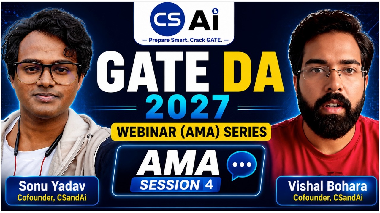 GATE DA Webinar - AMA Session 4 | GATE Data Science and AI Paper