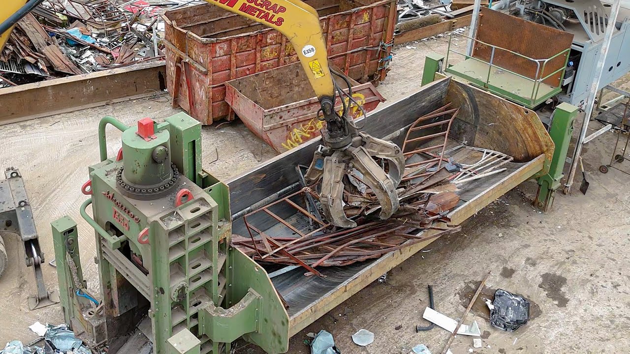 Idromec T 650 CLS Scrap Metal Shear Baler | Scrap Metal Baler Shredder | Scrap Yard #scrapmetal