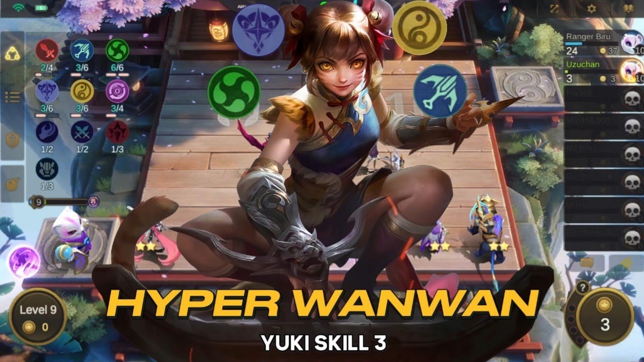YUKI 3 WANWAN ELEMENTALIS ASTRO KADIA MARSKMAN | MOBILE LEGENDS - MAGIC CHESS MLBB