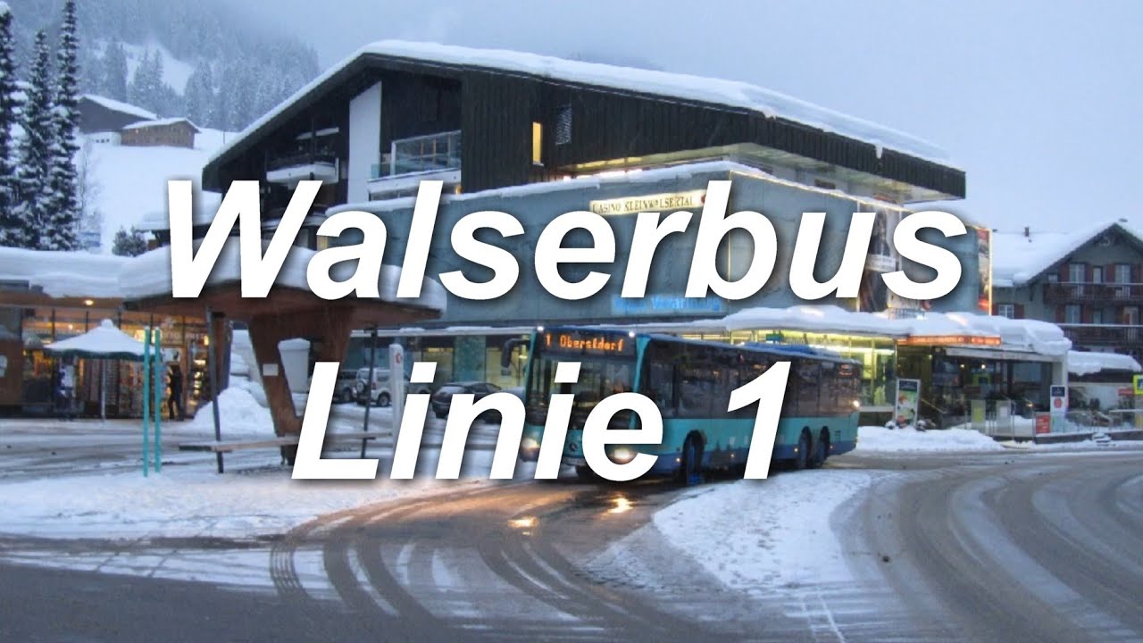 [Video] Buslinie 1 (Teilstrecke) | Baad (Kleinwalsertal) - Riezlern (Kleinwalsertal), Post | 2013
