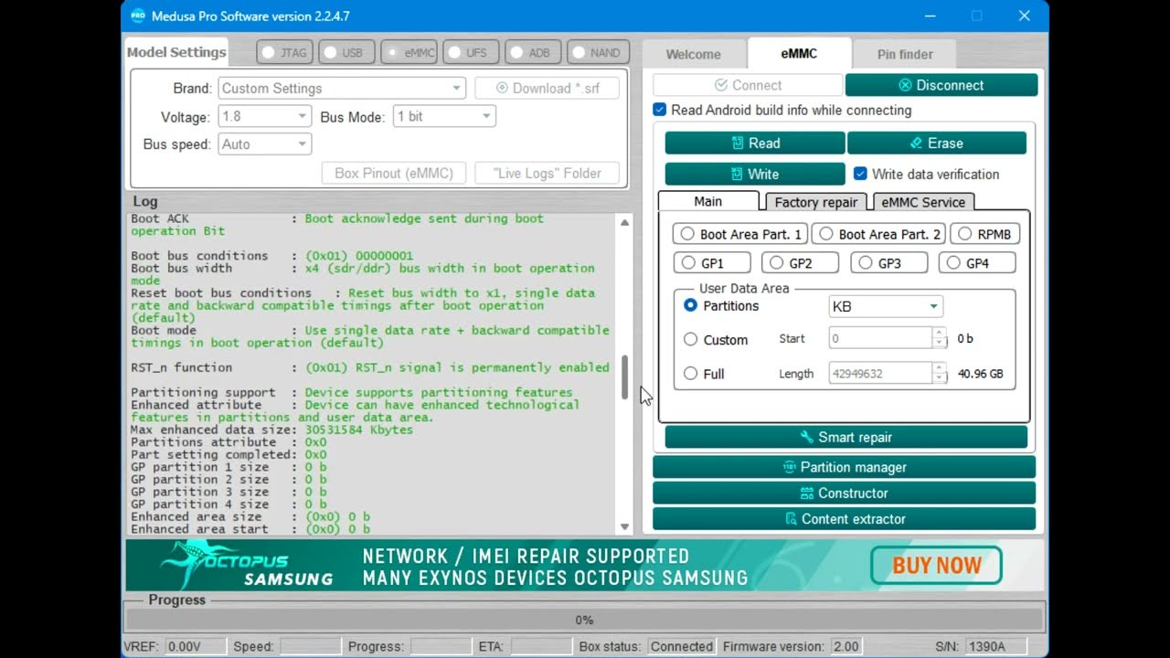 DC6DMB - Read & Write Frimware via Medusa | EMMC Firmware Update|Firmware Link in Description