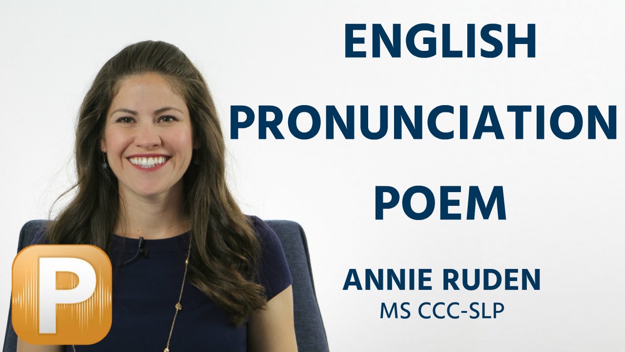 English Pronunciation Poem | The Chaos by Dr. Gerard Nolst