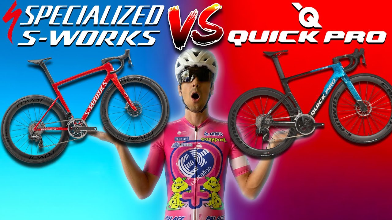 Specialized S-Works Tarmac SL8 против QUICK PRO ER ONE и QUICK PRO AR ONE