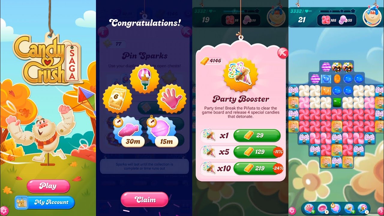 New Season How To Get Free Booster | Buy Party Booster | Super Hard Level 3332 | Candy Crush Saga 