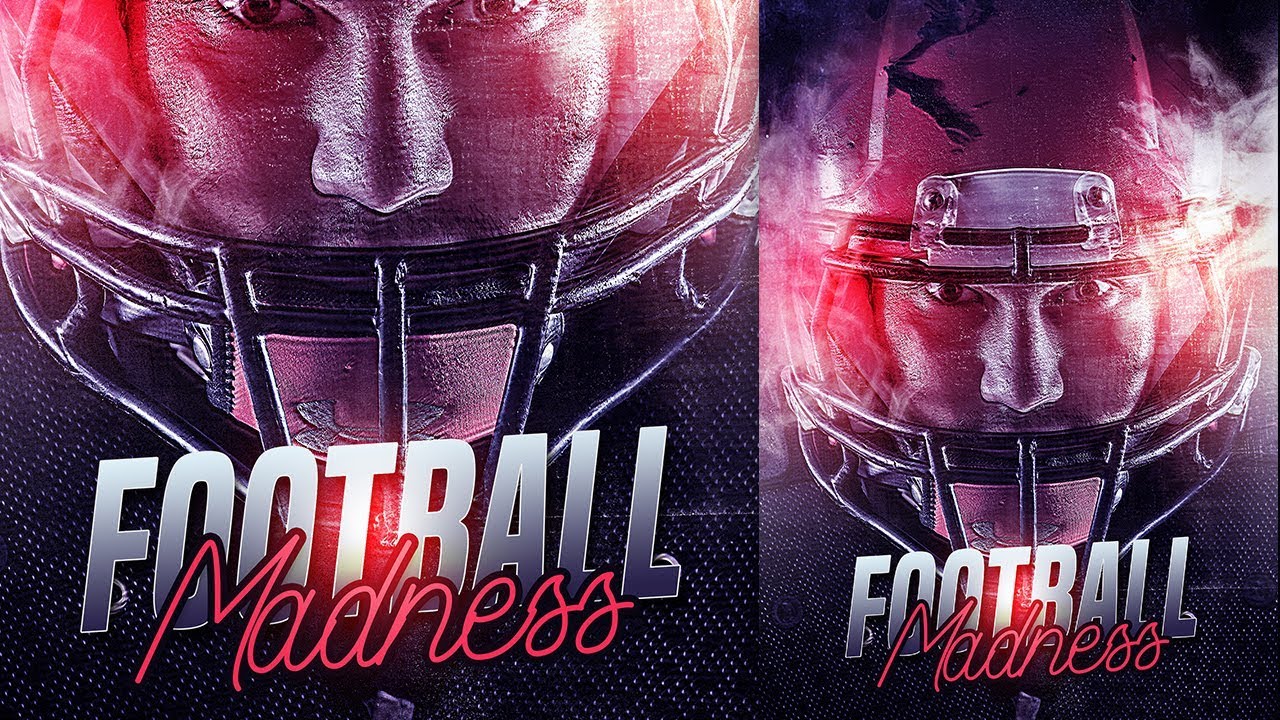 Creative American Football Sport Poster Photoshop Tutorial