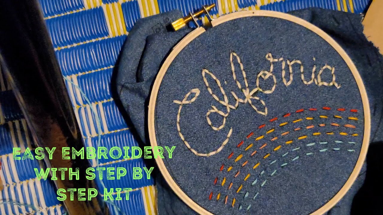 How to Embroidery with Easy Kit | Simple Steps to Embroidery