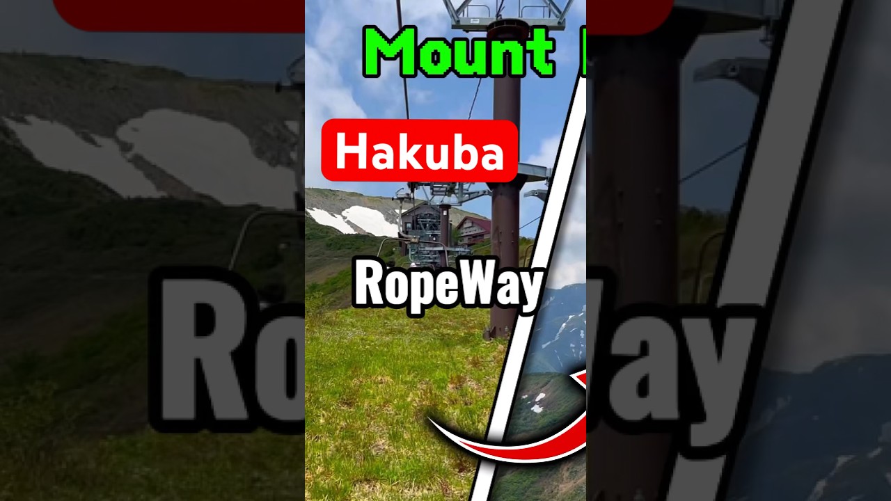 Hiking to Mount Hakuba in Japan! 🏔️ Northern Alps with 3 Ropeways to the Top! #MountHakuba #japan