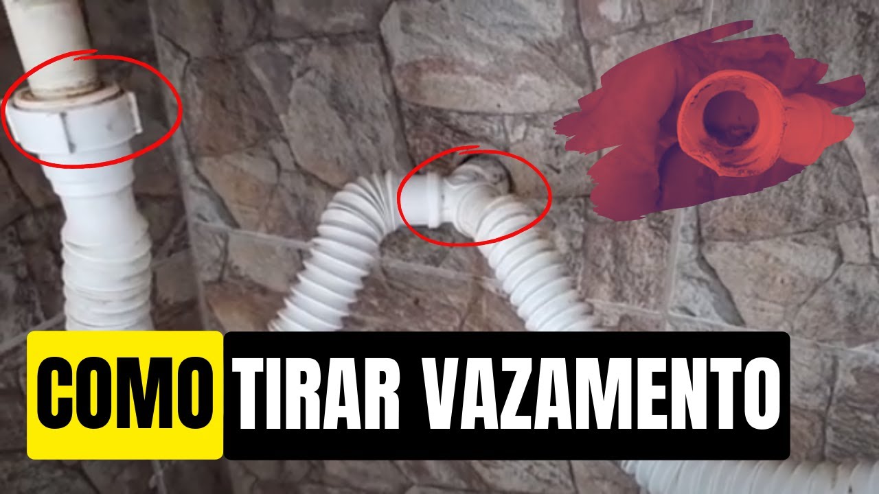 SIFÃO vazando - COMO consertar?