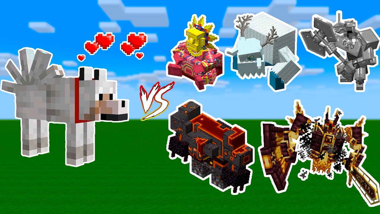 Superdog VS All Bosses Minecraft