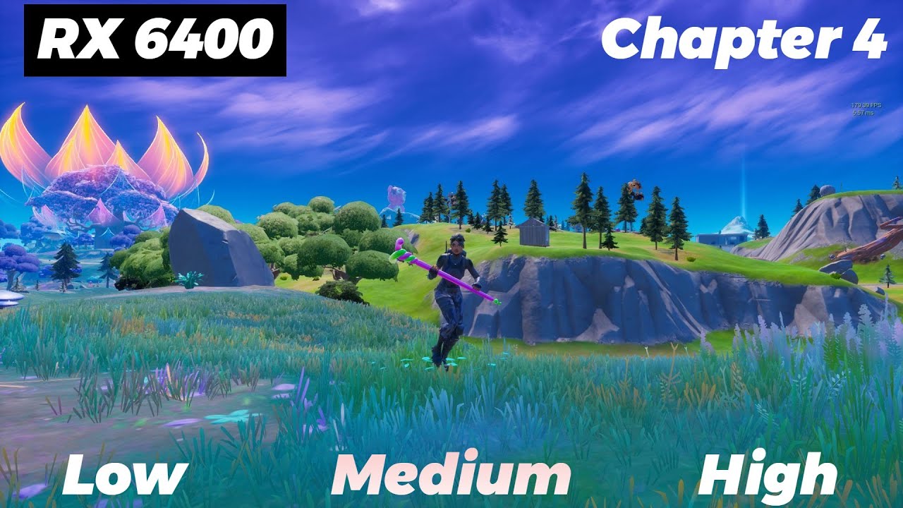 RX 6400 | Fortnite Chapter 4 Benchmark | Low Medium High