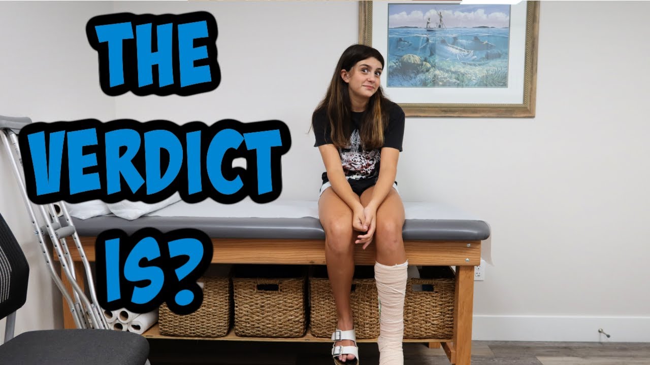 BROKEN ANKLE UPDATE AT THE ORTHOPEDICS DOCTOR! BROKEN OR NOT? EMMA AND ELLIE