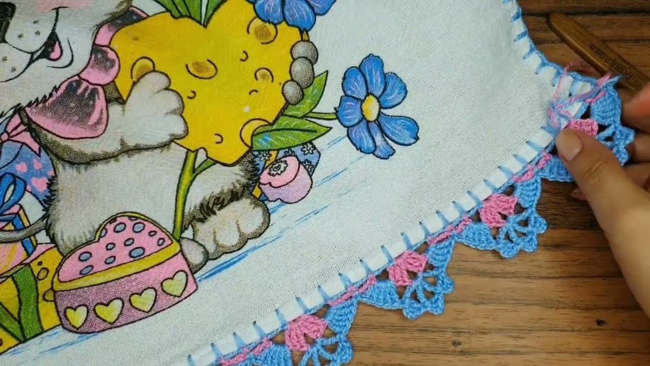 LINDISIMA PUNTILLA DE DOS COLORES || para Servilletas