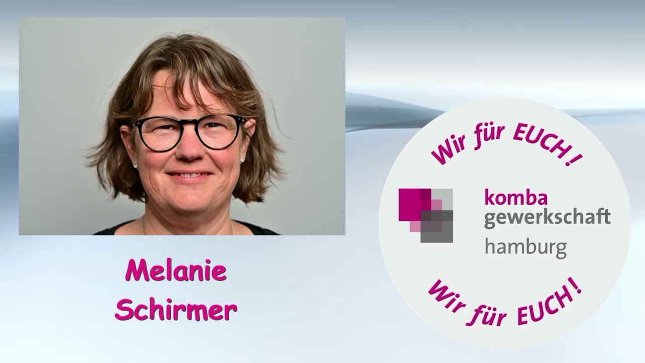 Melanie Schirmer, komba-Mitglied, von der BSW Hamburg stellt sich vor.