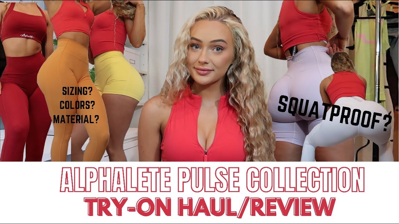 ALPHALETE NEW PULSE COLLECTION TRY ON HAUL & REVIEW | Fave Activewear, leggings, shorts, etc