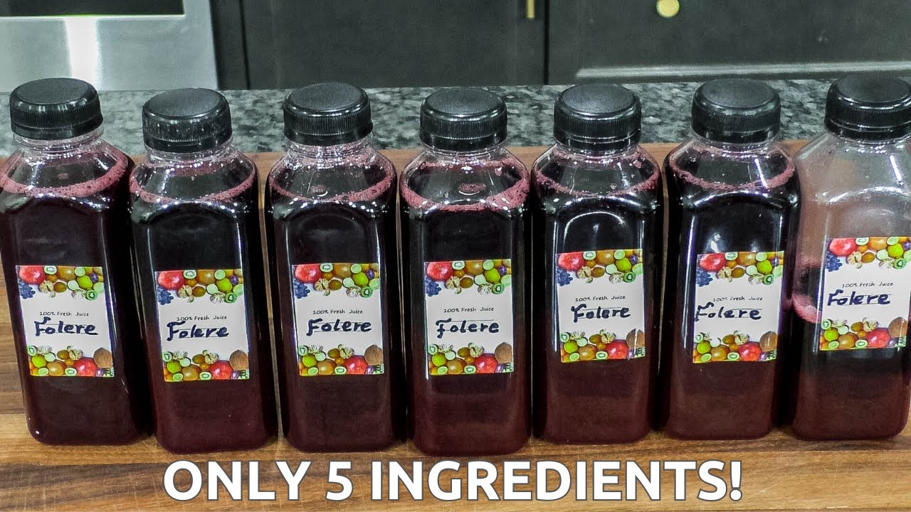 ДОМАШНИЙ НАПИТОК ФОЛЕРЕ — всего 5 ингредиентов! Без соковыжималки! КАМЕРУНСКАЯ УЛИЧНАЯ ЕДА ДОМА. ...