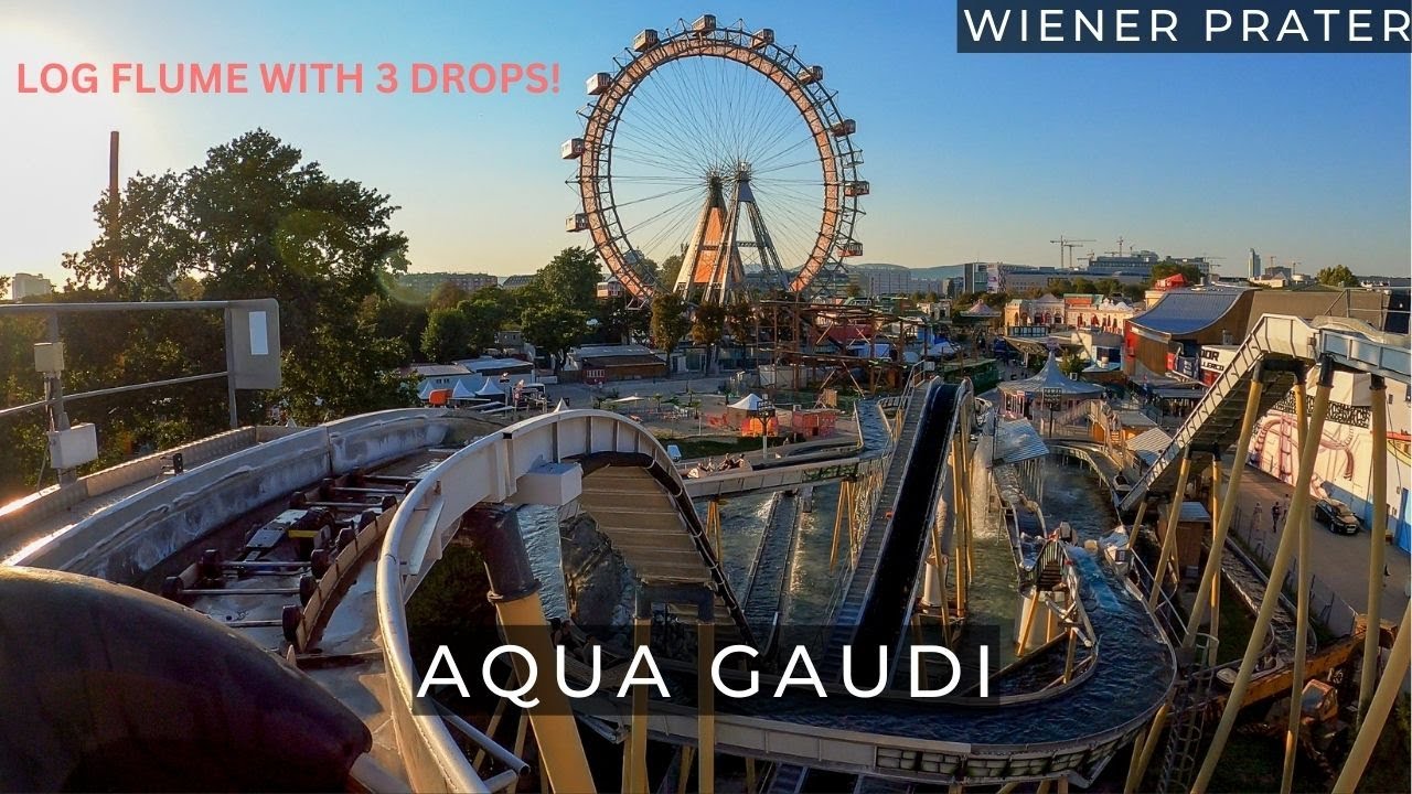 Aqua Gaudi | Wiener Prater | OnRide POV - Wildwasserbahn mit 3 Abfahrten!