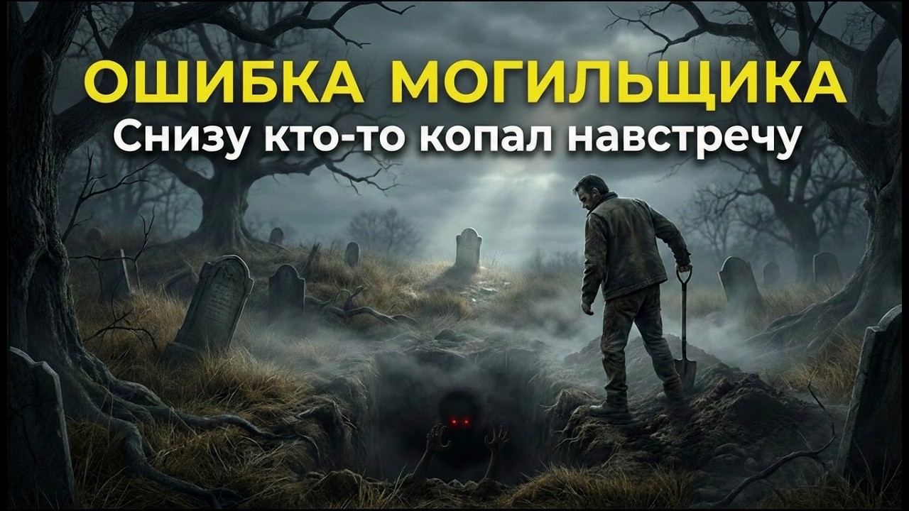 Ошибка могильщика. Страшная история.