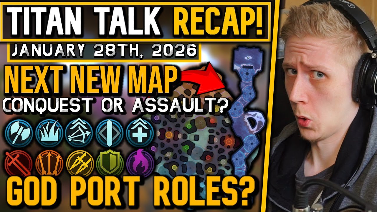 Next New Map: Assault or Conquest? God Port Roles, Tier 5 Skins & More! - Titan Talk Recap!