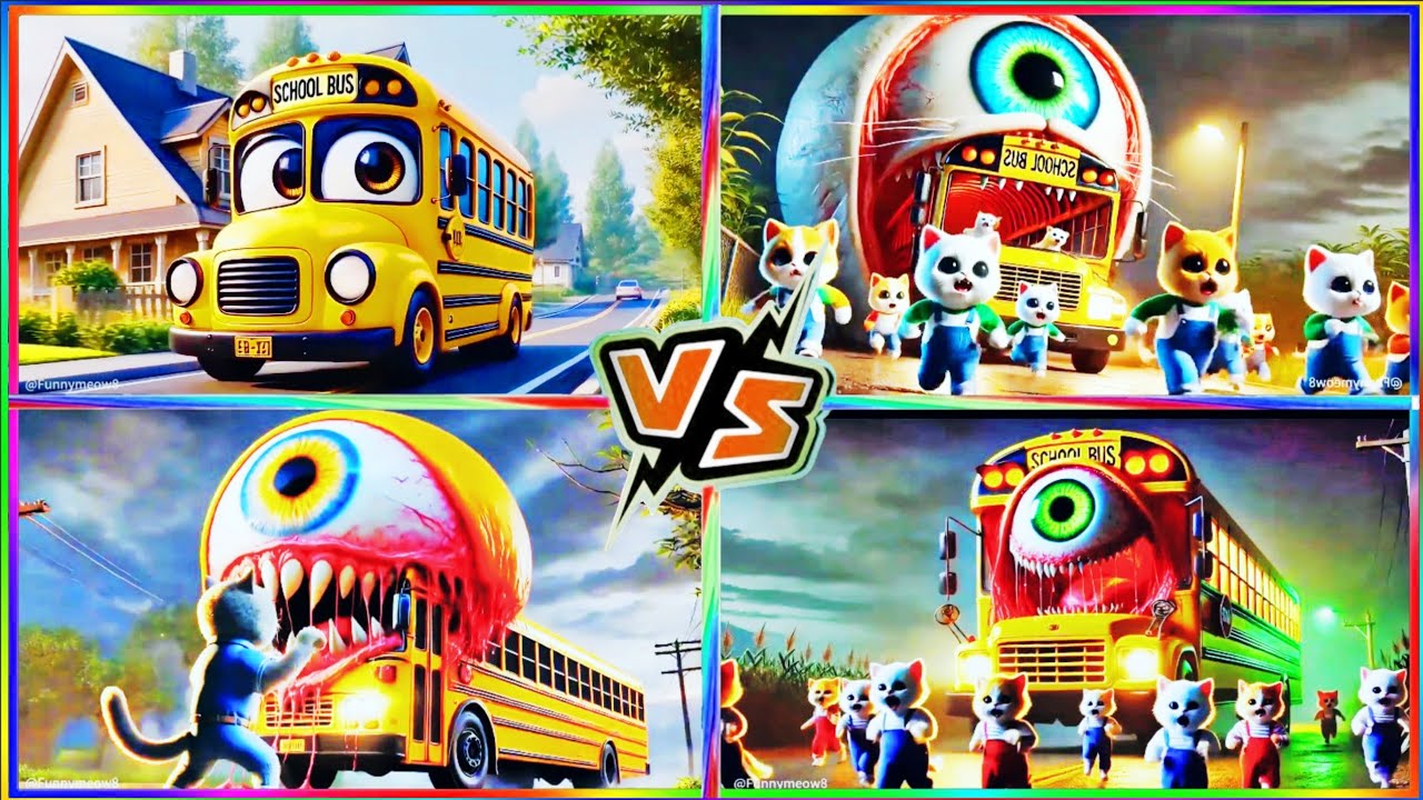 🔥🎶Monster School Bus Eater coffin danc song #exe #tilesgop #funny