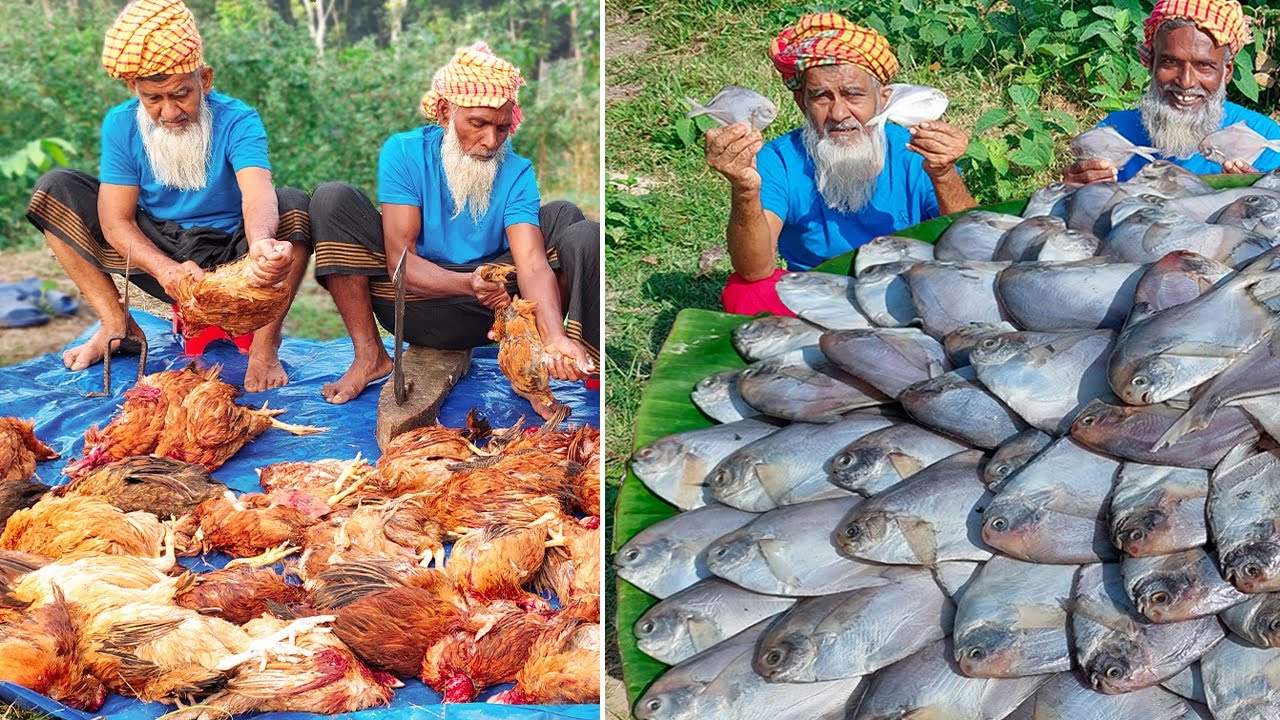 Massive Charity Cooking – 200 Chicken Roasts, Polao Rice & Winter Clothes for Elderly People!