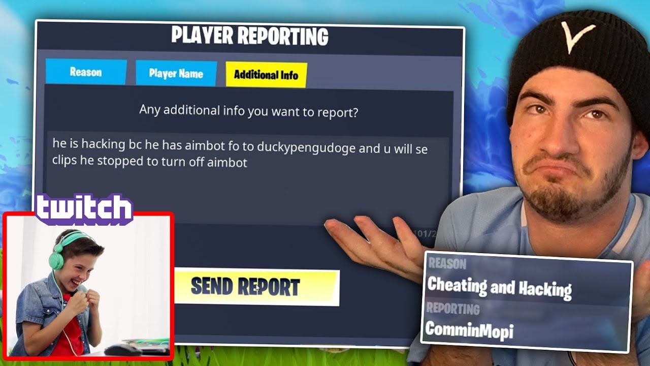 A Twitch streamer ACCUSED me of hacking on Fortnite LIVE...