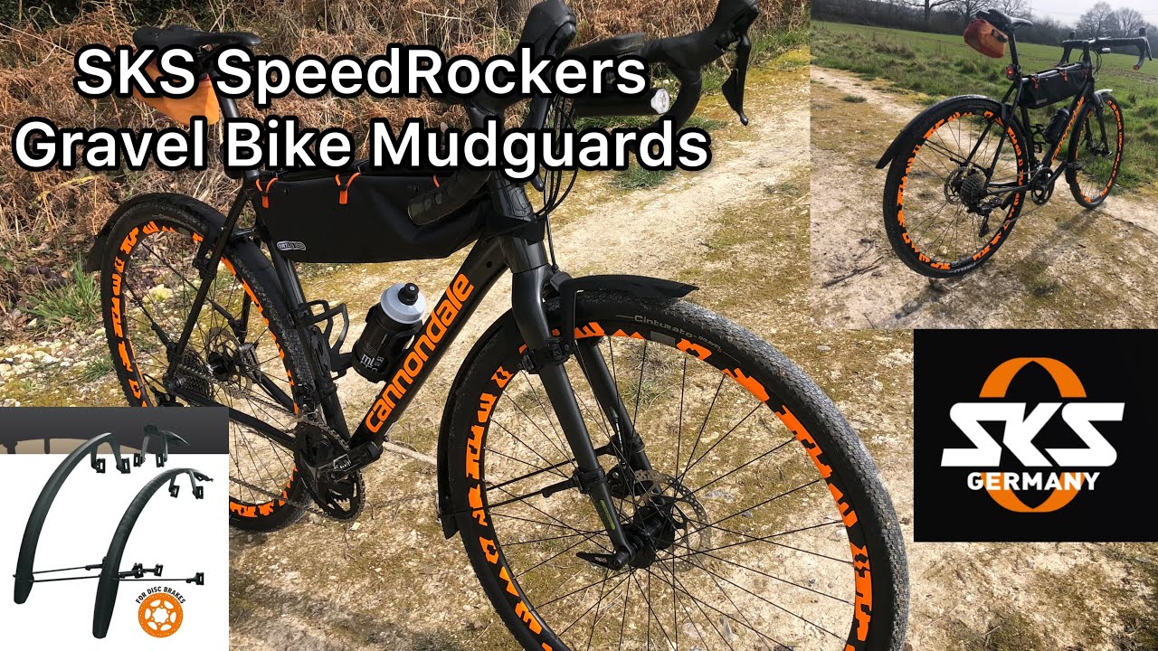 Gravel Bike Mudguards | SKS SpeedRockers fits 40+ Tyre size