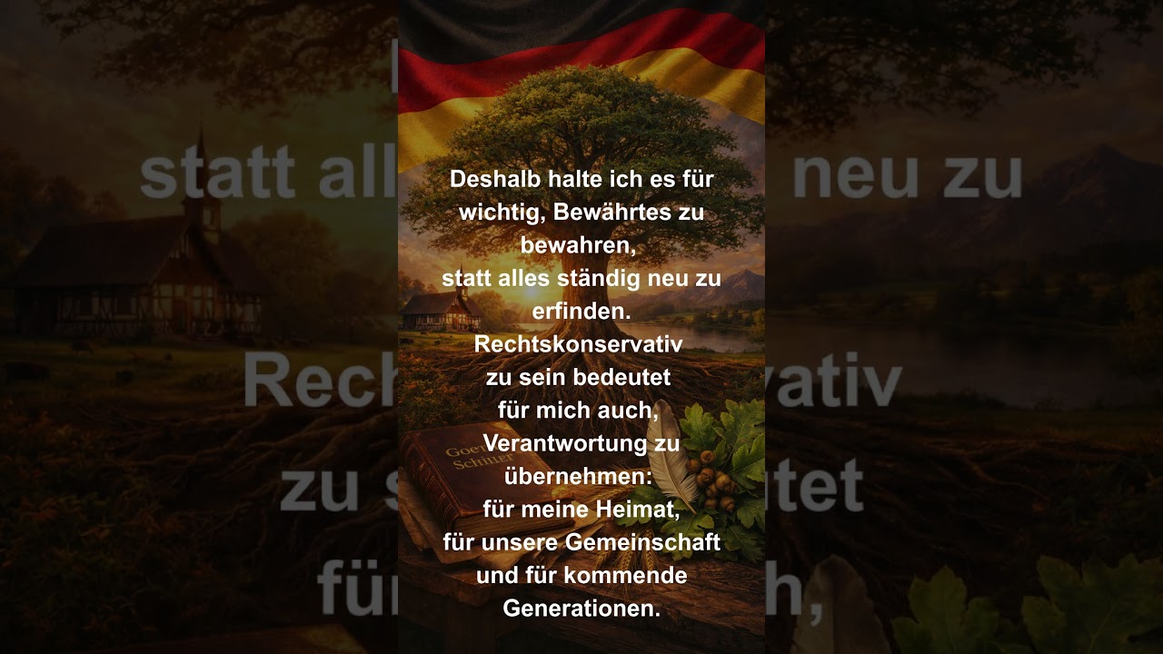 Ich bin rechtskonservativ. #politik