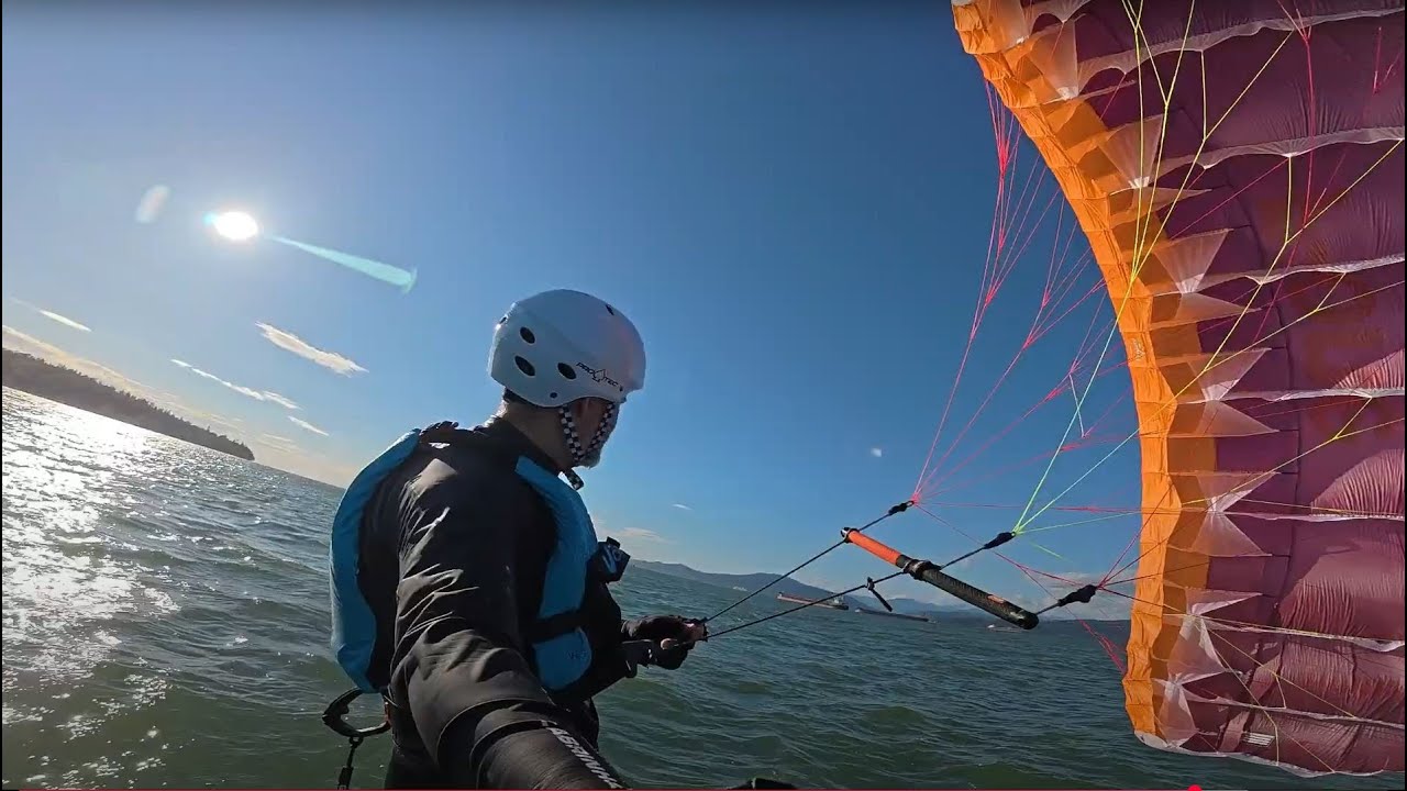 Parawing: Testing out the upper end of the wind range of the F-one Frigate 4.7m